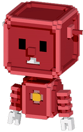 Red Robot Voxel NFT
